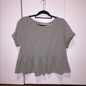 Kimchi Blue Flowy Peplum Style Shirt